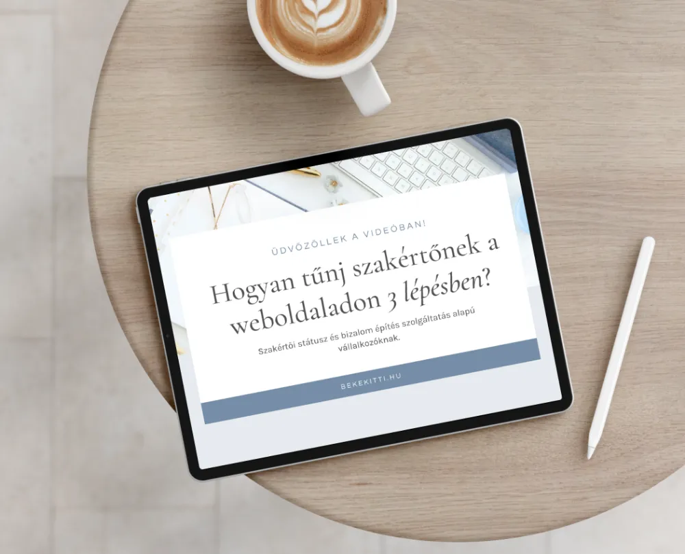 hogyan tunj szakertonek a weboldaladon kurzus beke kitti szakertoi weboldal keszites 1
